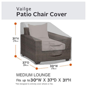 Vailge heavy-duty 600D Oxford fabric guards furniture against sun and dirt