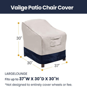 Vailge blue 2-pack chair cover protects multiple outdoor seats.