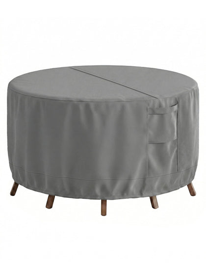 Vailge patio cover in waterproof 600D fabric protects furniture from rain