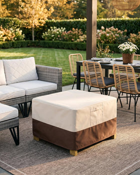 Vailge outdoor furniture cover protects against scratches and debris.