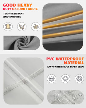 Vailge close up of waterproof coating on rugged 600D fabric
