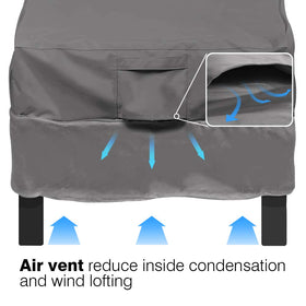 Vailge wind-proof straps with click-close provide secure fit