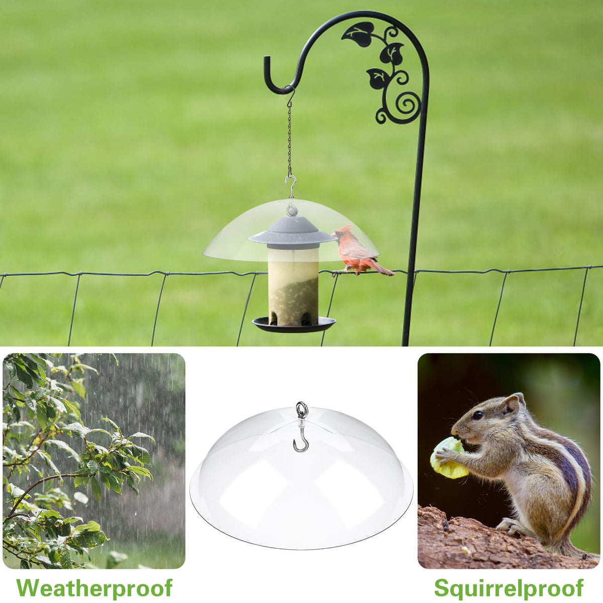 VAIPI hanging chains provide flexible placement above or below the feeder