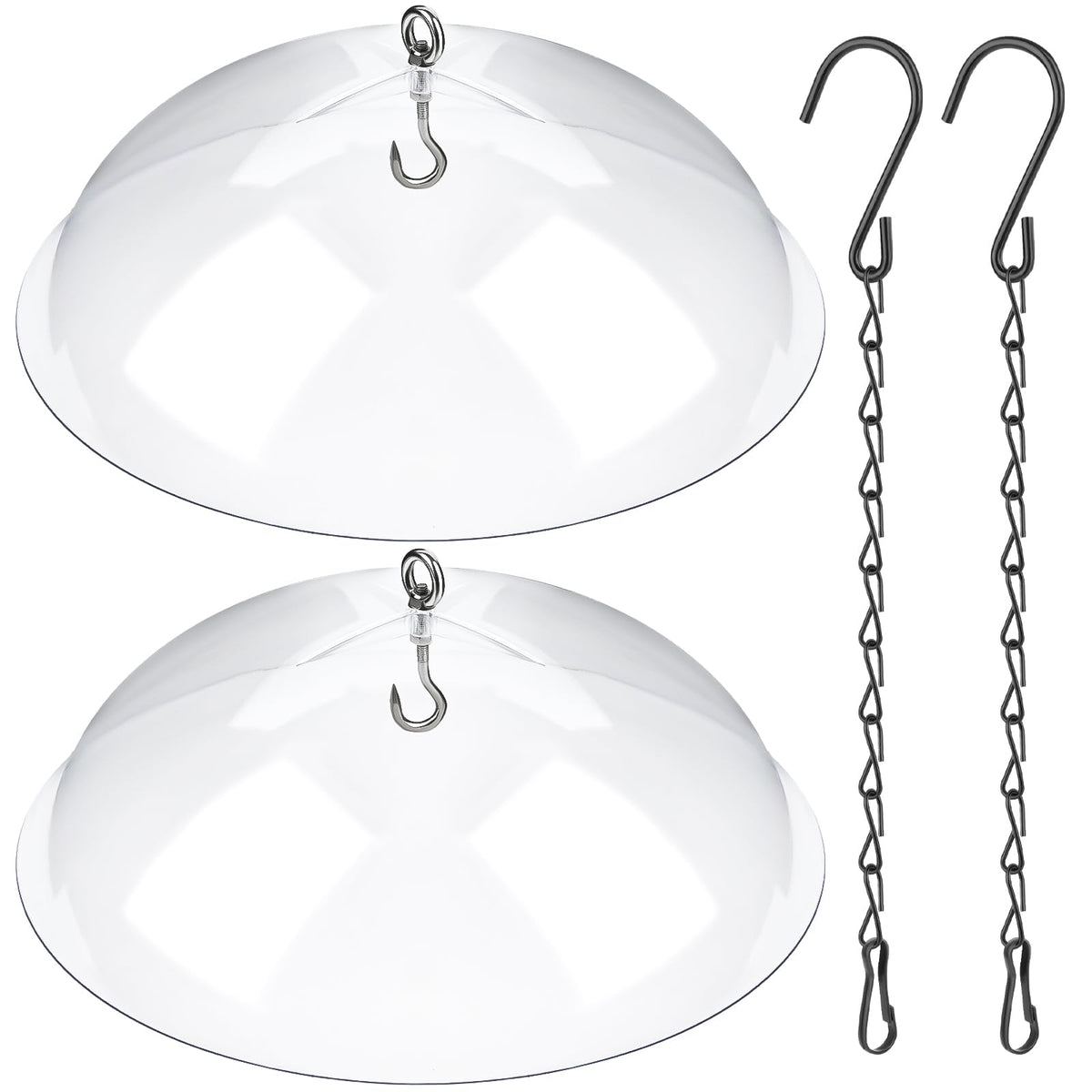 VAIPI transparent feeder cover dome keeps seed dry while preserving a clear viewing experience