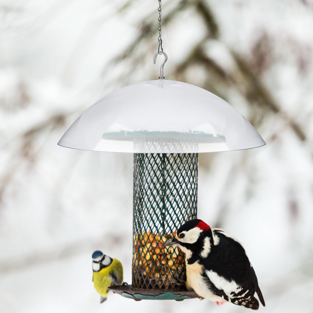 VAIPI weather shield reduces exposure to rain and snow, potentially extending feeder life