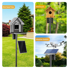 Vakiav threaded connection enables quick height adjustments and secure assembly.