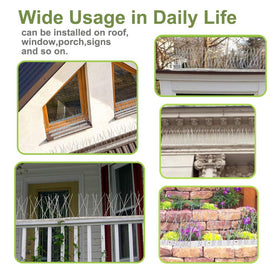 Valibe bird spikes durable weatherproof construction for year-round outdoor use.