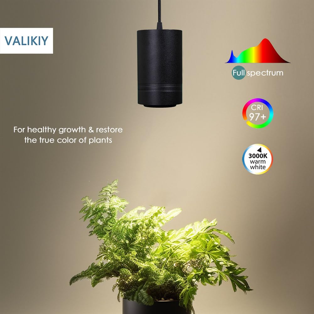 VALIKIY full spectrum LED provides natural 3000K warmth for true plant color