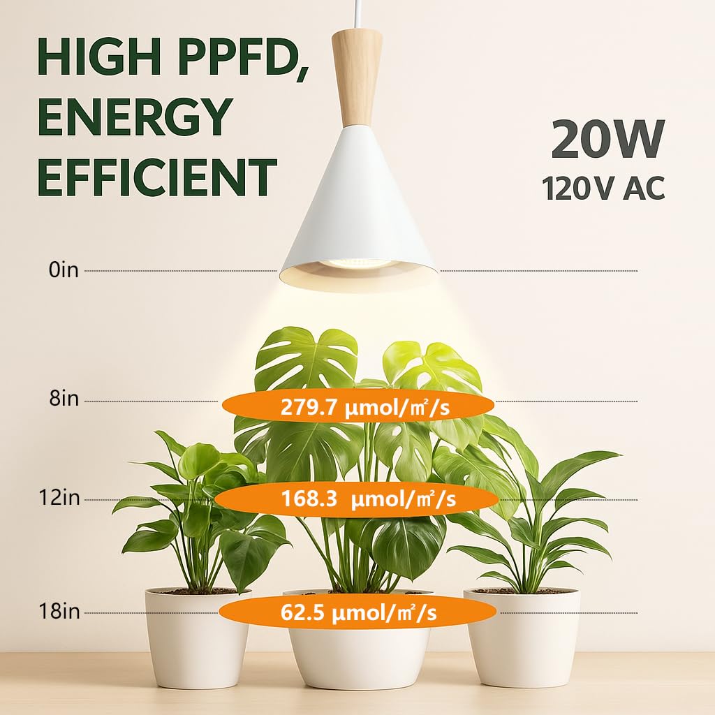 VALIKIY 3000K warm glow creates a cozy ambiance while feeding plants.