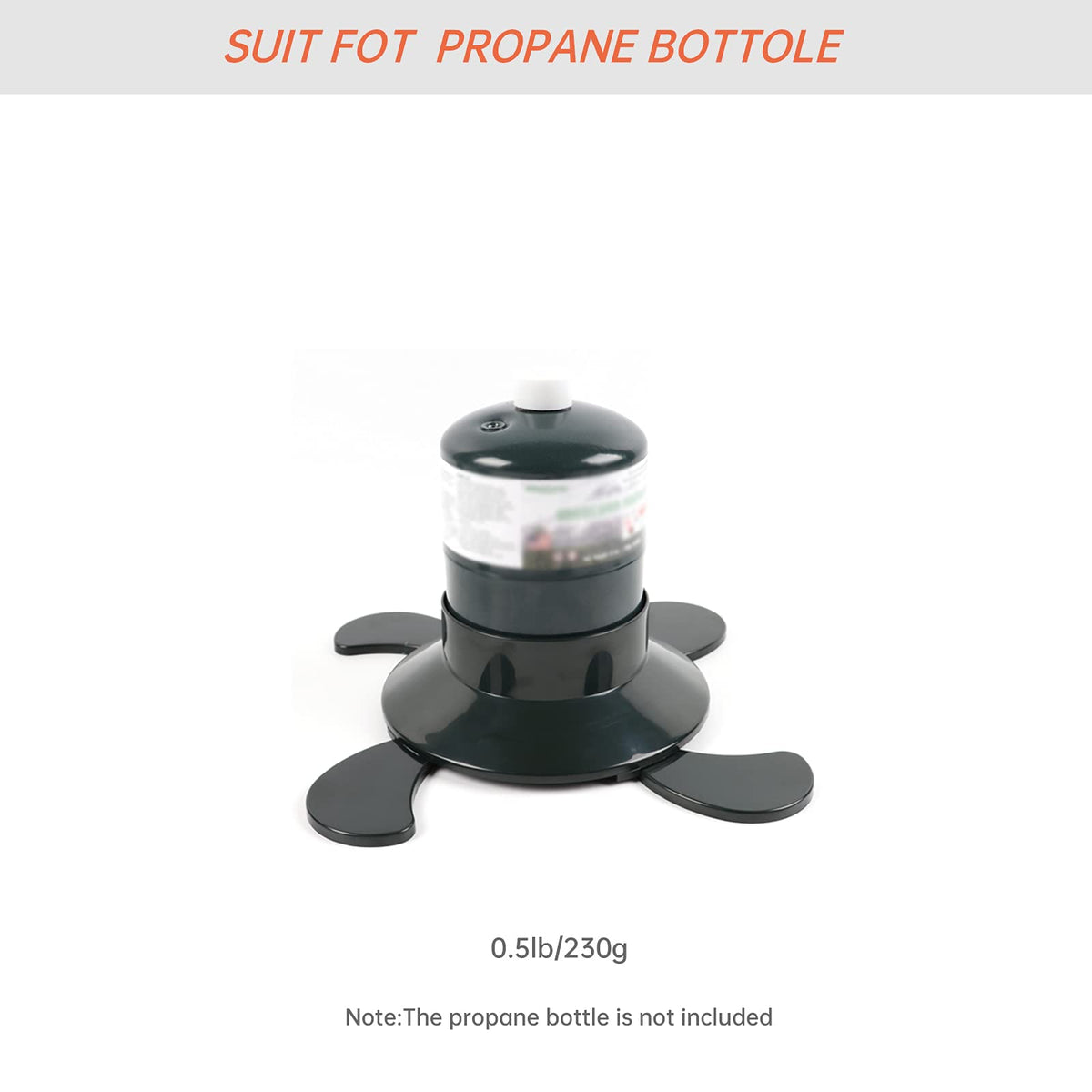 Valken camping stability stand helps secure propane tanks during outdoor meals.