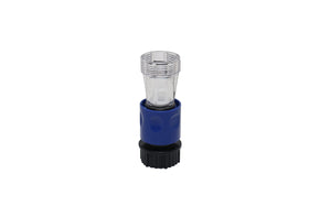 Valley Industries clear filter connects to pressure washer for debris control