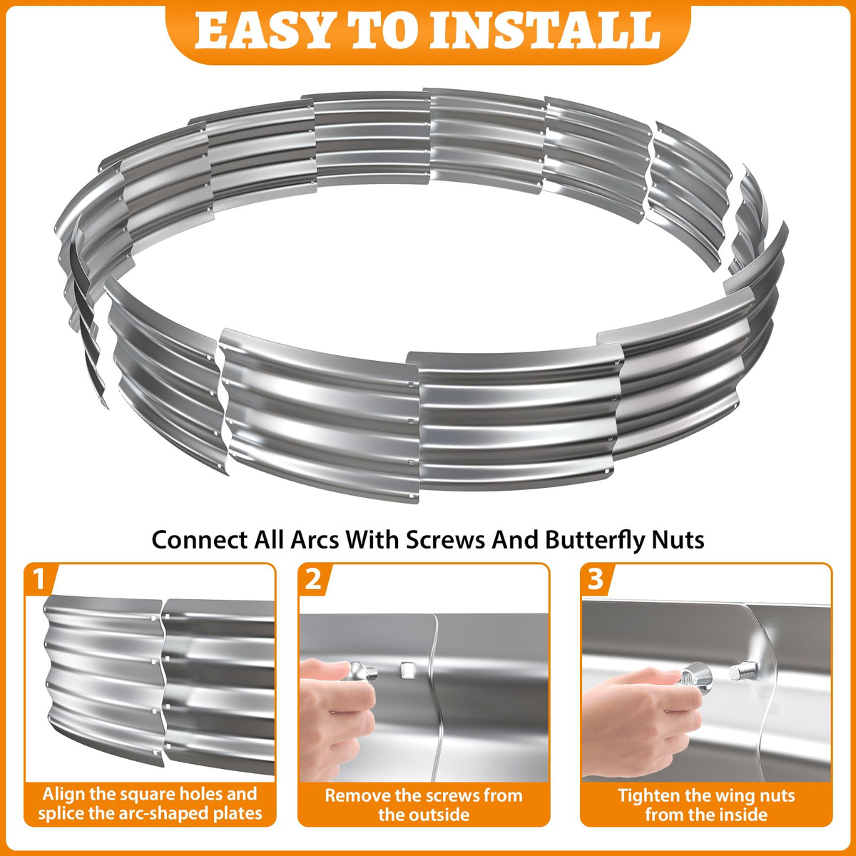 VAMFUTRE easy hand setup for quick outdoor warmth.