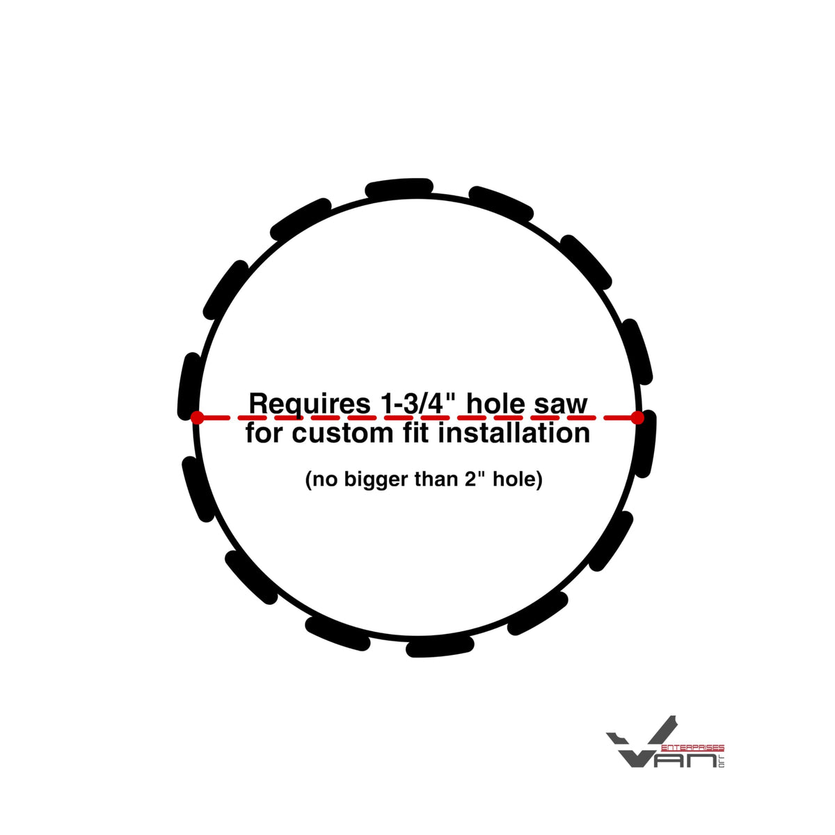 Van Enterprises oversized reversed-thread locking nut simplifies installation and removal
