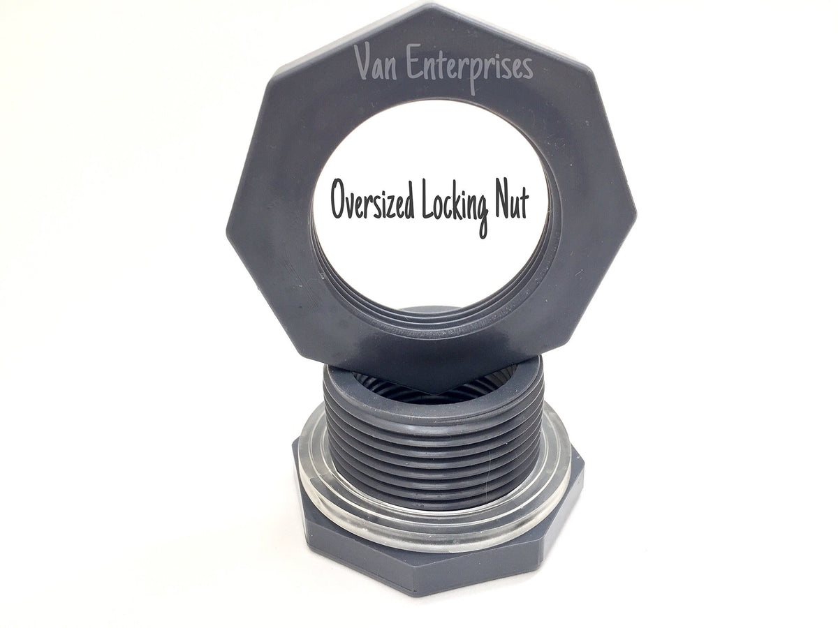 Van Enterprises rain barrel link connector kit for easy installation.