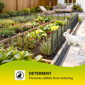 VANCASTLE small animal barrier protecting beds from rabbits and pets