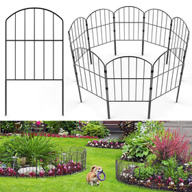VANCASTLE garden fence showing 26ft total length for flexible border options
