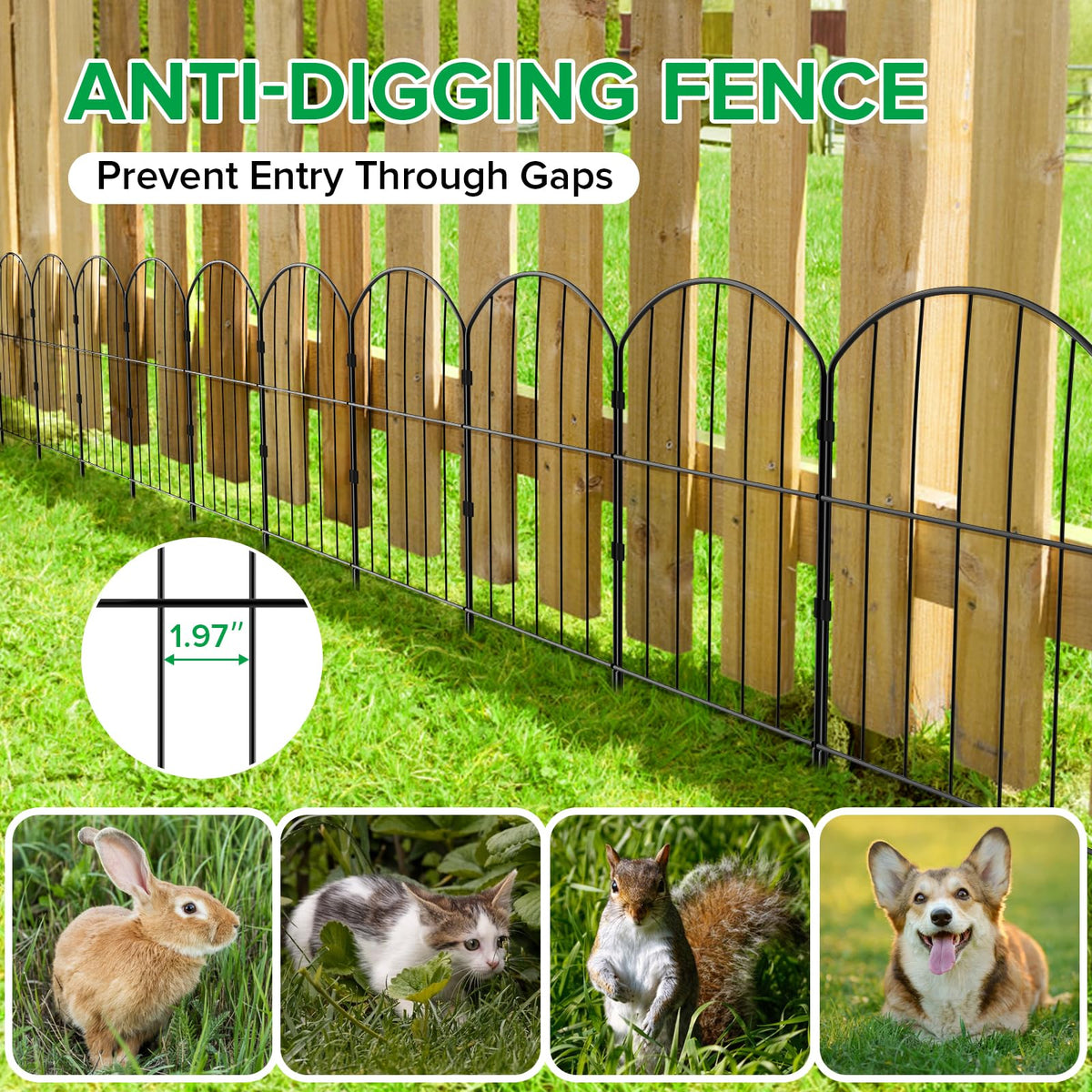 VANCASTLE multipurpose border suitable for beds and pets