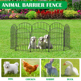 VANCASTLE outdoor décor fence adding structure to a yard