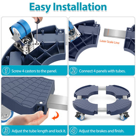 VANCASTLE assembly components shown for quick setup.