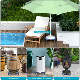 VANCASTLE sturdy base supports heavy pots and decor items.