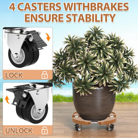 VANCASTLE wheels roll smoothly on any floor surface without scratches.