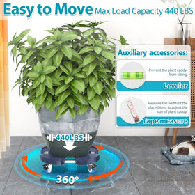 VANCASTLE lockable safety lock keeps pots stable during movement.