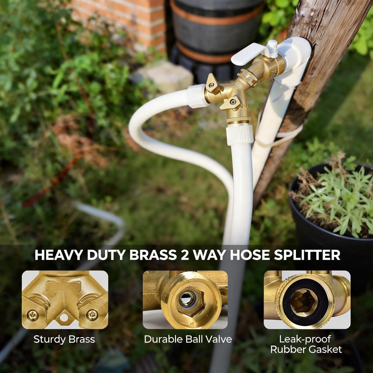 VANCOCO 3/4 inch GHT connection for standard faucet compatibility