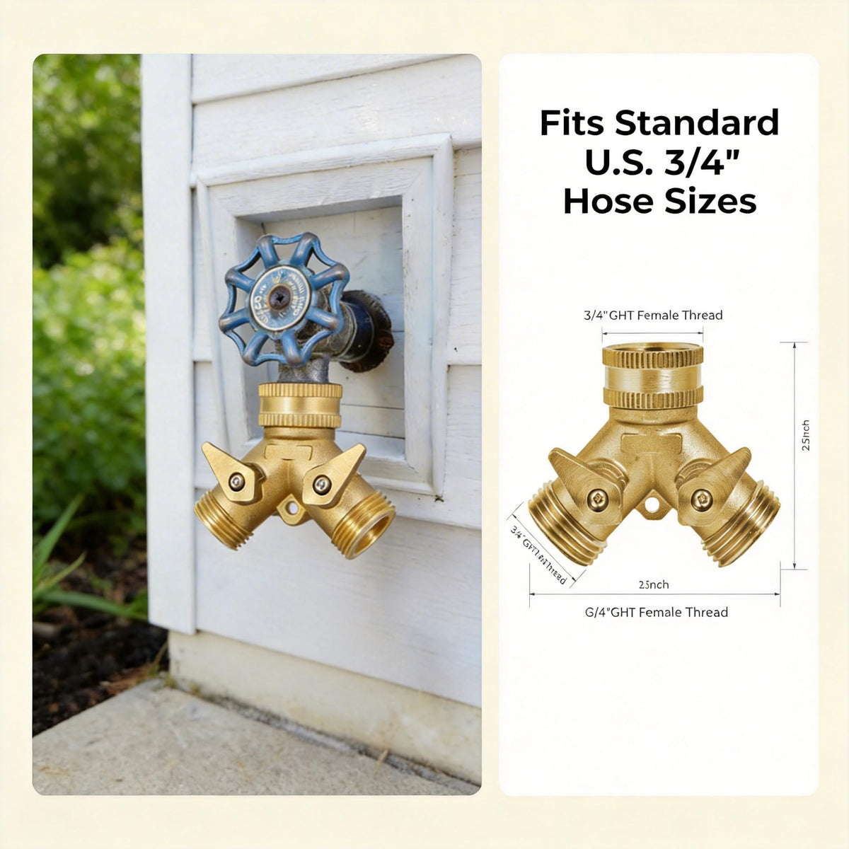 VANCOCO 360-degree rotatable design allows flexible hose placement