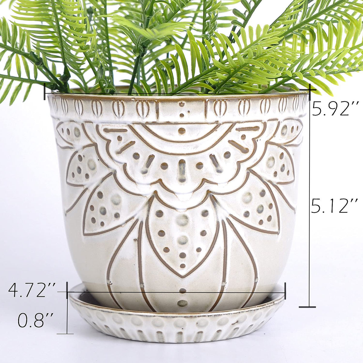 VanEnjoy geometry engraving highlights the planter's unique texture.