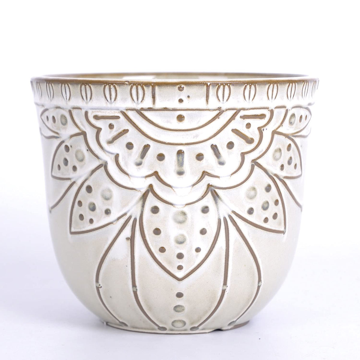 VanEnjoy off-white brown glaze enhances warm decor.