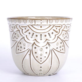 VanEnjoy off-white brown glaze enhances warm decor.