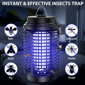 VANELC Bug Zapper UV light attracts flying insects for efficient capture