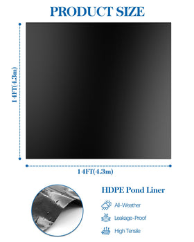 Vaniture HDPE pond liner soft and flexible for lasting protection