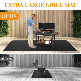 Vaniture oil-proof waterproof grill mat guards deck against grease