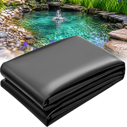 Vaniture Pond Liner 14x14 setup demonstrates easy placement for small ponds