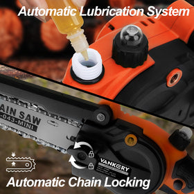 VANKERY automatic lubrication system for smooth operation during use.