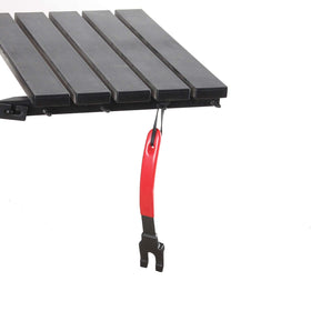 Vankey grate lifter in action moving a large cast iron grate