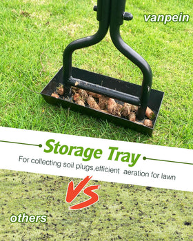 Vanpein lawn aerator 3-tines upgraded for easier soil penetration