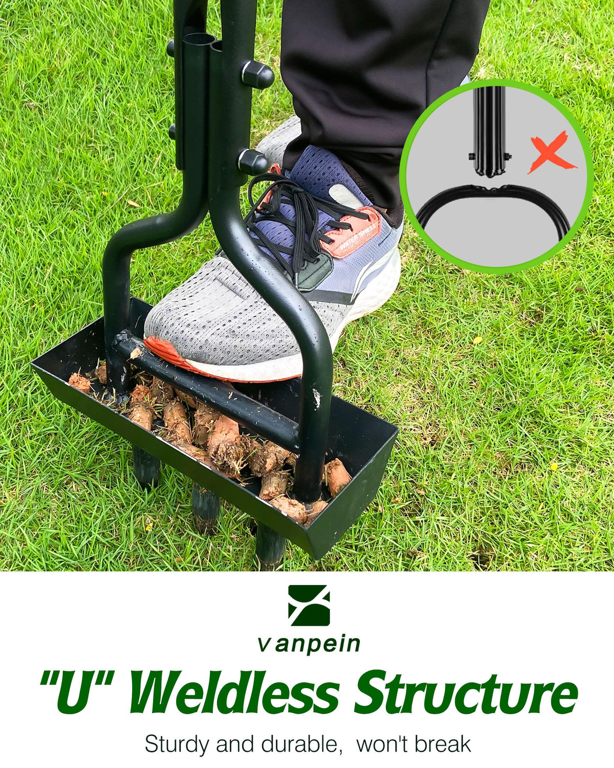 Vanpein 38-inch length aerator offering added leverage