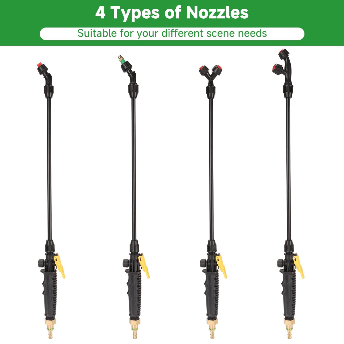 VANPET brass barbs with 1/4 and 3/8 hoses for easy hose compatibility