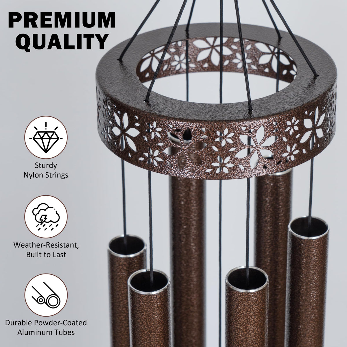 Vanquer anodized aluminum tubes resist heat and humidity for years.