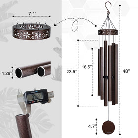 Vanquer deep-tone wind chimes deliver rich, relaxing tones with every breeze.