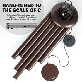 Vanquer memorial wind chimes arrive gift-ready for remembrance or celebrations.