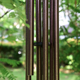Vanquer durable striker and nylon cord keep chimes humming for years.