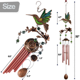 Vanquer hummingbird glitter resin close up showcasing vibrant colors and decorative charm