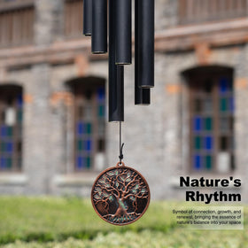 Vanquer wind chimes on a patio deliver soothing tones outdoors