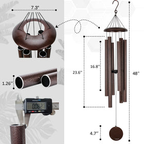 Vanquer wind chimes with pentatonic C major tuning delivering relaxing melodies.