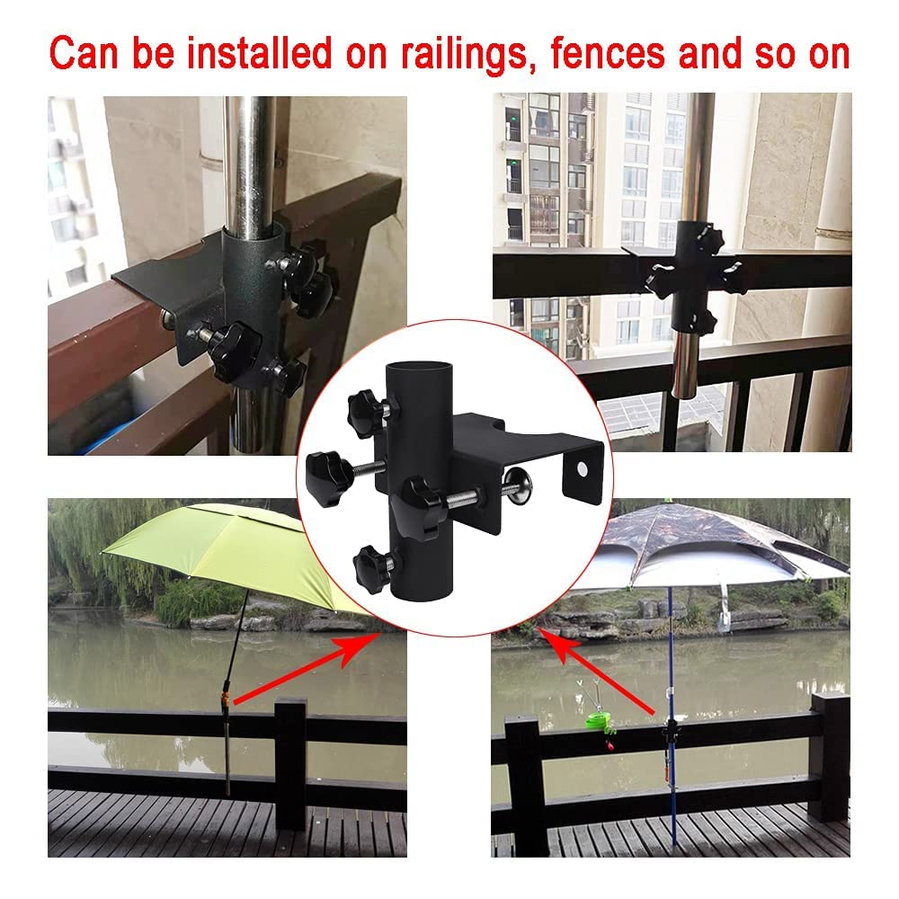 VANROUG adjustable clamp fits 1–1.5 inch poles and 0.8–2.5 inch balusters