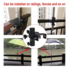 VANROUG adjustable clamp fits 1–1.5 inch poles and 0.8–2.5 inch balusters