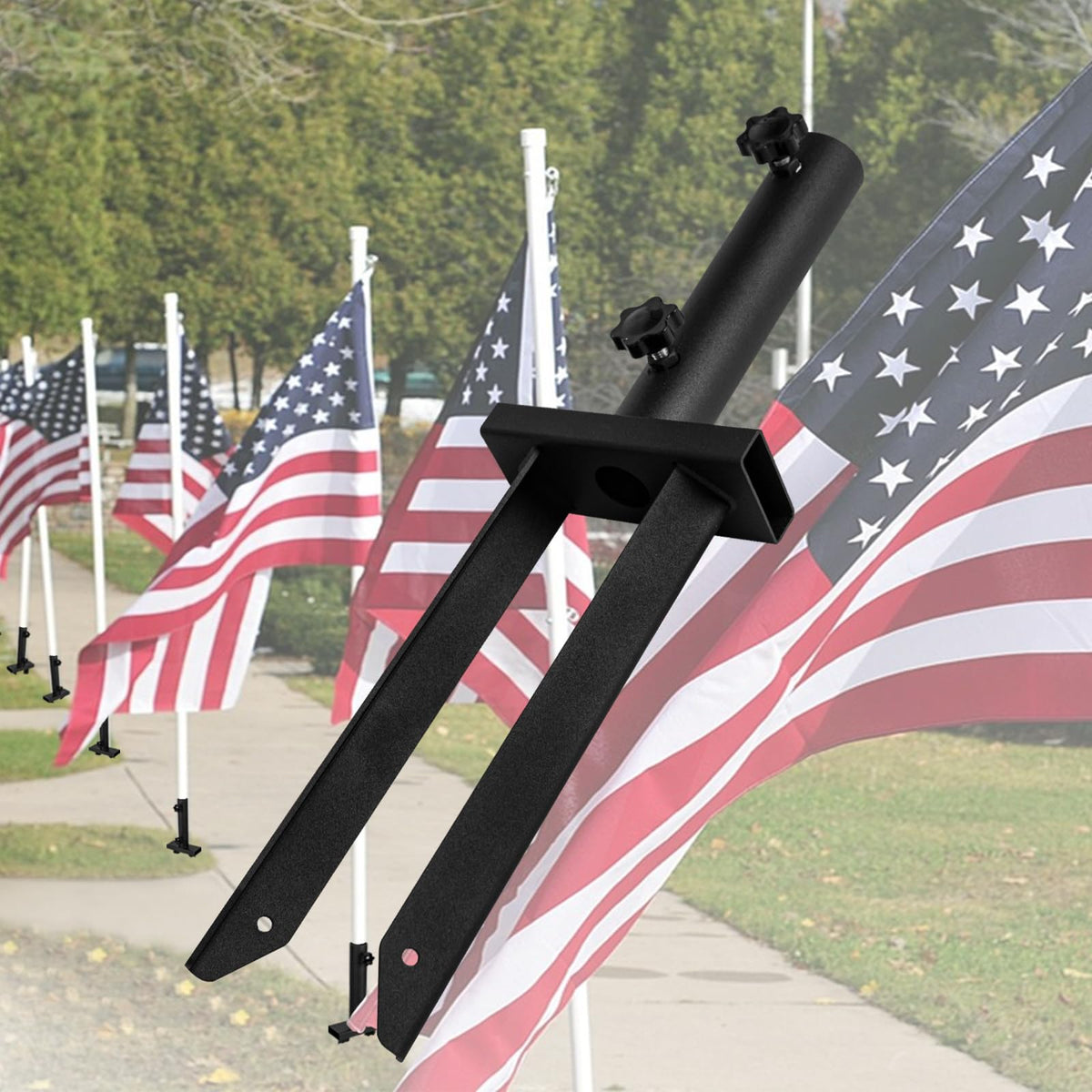 VANROUG black powder coating protects the stake from rust and corrosion
